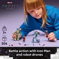 thumbnail image 4 of LEGO Marvel Iron Man & War Machine vs. Hammer Drones Building Toy - Pretend Play Set W/ 2 Toy Minifigures - Kids Building Blocks for Boys & Girls, Ages 7+ - Gift Idea for Birthdays - 76320, 4 of 8
