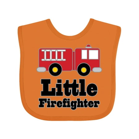 

Inktastic Little Firefighter Fire Engine Gift Baby Boy or Baby Girl Bib