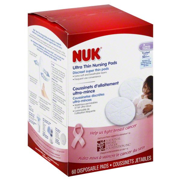 NUK/ Gerber Ultra Thin Disposable Nursing Pads, 60 Count Walmart