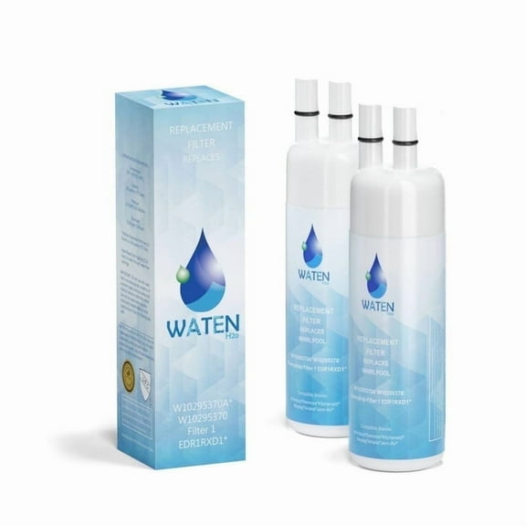WATEN H2O EDR1RXD1 Water Filter 1 Replacement, Compatible with W10295370A, WHR1RXD1, EDRIRXD1B, 9081 9930 46-9081 46-9930, 2 Pack