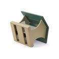 thumbnail image 3 of Birds Choice 12" Large Recycled Plastic Mounted Hopper 2-Sided Bird Feeder, Tan/Green, 3 of 7