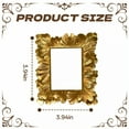 thumbnail image 5 of DESIGNICE 3Pcs Vintage Picture Frames,Wall Decor Photo Frames,Rich Atmosphere Gold Picture Frames,3.94"X3.94",Gold, 5 of 7