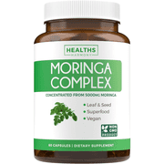 Healths Harmony Moringa Complex (Non-GMO) - Moringa Superfood Powder Extract - Oleifera Fruit, Nut & Seed Extract - 60 capsules