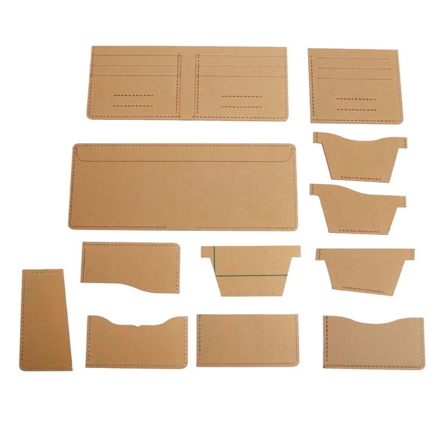 Oubit Quilting Cutting Templates,13 Pcs Leather Wallet Quilting Template Sewing Templates Ultimate Reliability