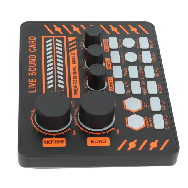 Tablero mezclador de sonido tarjeta de sonido profesional con interfaz de sonido de 35 mm para computadora ANGGREK Otros