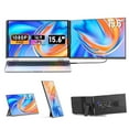 thumbnail image 1 of TUTT 15.6” Portable Monitor | Multi-Position IPS FHD Screen Extender | USB-C & HDMI, Built-in Speakers, P5, 1 of 9