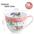 thumbnail image 2 of Taza MFoffice con forma de trineo navideño con forma de perro, 600 ml, porcelana china, 2 of 7