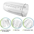 thumbnail image 4 of TEMOGU-2 Pack Large Cups Replacement Compatible with NutriBullet 600w / PRO 900w Nutrition Extractor Blender, for Nutribullet Blender Cups 32oz Replacement Parts Accessory, 4 of 4