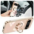 thumbnail image 3 of ShellTech for Google Pixel 10 / 10 Pro TPU Case with Ring Stand, Support Magnetic Car Mount Rotating Finger Holder Soft TPU Cover Plating Edge Slim Shockproof Cover for Men Women,Pink, 3 of 6