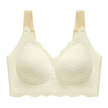 Ramiter Lingerie for Women Bottoming Women Chest Wrapped Back Beauty Lace -Light Vest Sexy Underwear L Beige