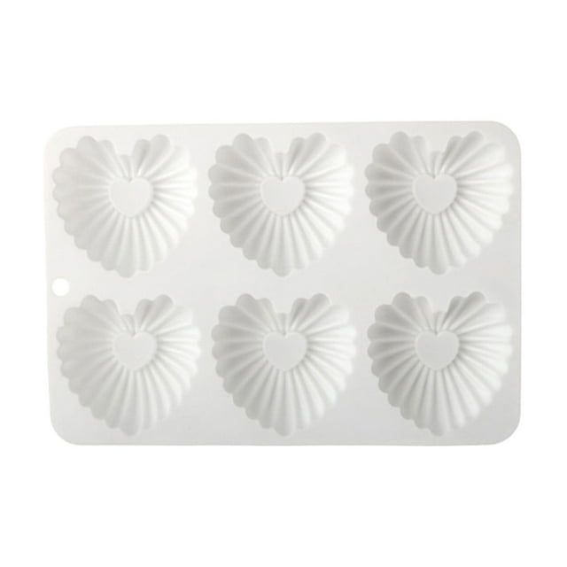 Leodye 1PCS Multi-heart Silicone Cake Mold Creative Design Valentine's Day Baking Dessert Decoration Tool Accessory -8.3x5.5 in