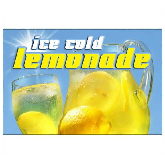 LEMONADE I Concession Decal drink sign stand signs cart