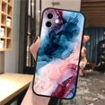 thumbnail image 1 of Funda con patrón de mármol y pintura de acuarela para iPhone 14, 11, 12, 13 Pro Max, cubierta completa, tinta suave pintada para iPhone X, XS, XR, 6, 7, 8 Plus Fivean unisex, 1 of 2