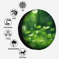 thumbnail image 4 of Green Nature on Blur Pattern Polyester Universal Spare Wheel Tire Cover Wheel Covers for Trailer RV SUV Truck Camper, 4 of 5