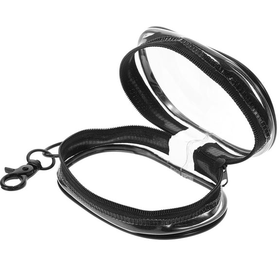 Worgeous Mini Coin Purse Keychain Wallet Small Clear Pouch For Women Zipper Wristlet Wallet With Pouch Portable Keychain Bag For Travel Sports