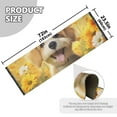 thumbnail image 2 of Runner Rug 2'x6' Hallway Area Rugs Cute Dog in Sunflowers Vintage Non Slip Entryway Runner Carpet with Tassels Living Room Bedroom, 2 of 8