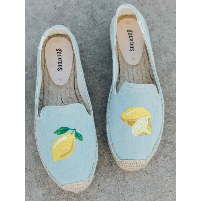 Soludos Women s Lemon Platform Smoking Slipper Chambray 5 Walmart