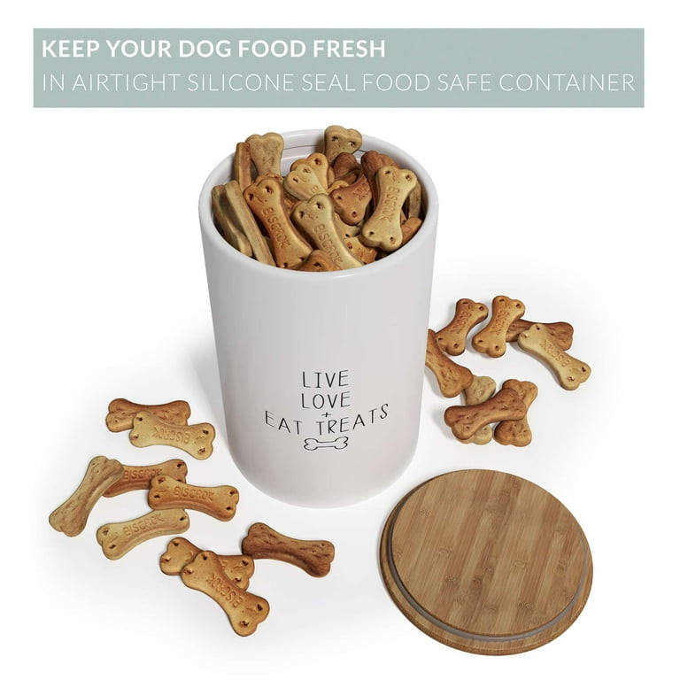 Large dog treat jar hot sale
