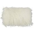 thumbnail image 2 of Saro Lifestyle 100% Wool Mongolian Lamb Fur Poly Filled Throw Pillow, 2 of 7