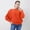 Orange, variant on Women's Fashion One Neck Bat Sleeved Long Sleeved Sweater Pullover