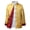 Yellow, variant on Tang Suit Coat Retro Long Sleeved Reversible Chinese Style Traditional Clothing Keep Warm Stand Collar Vintage Chinese Shirt for Daily Life