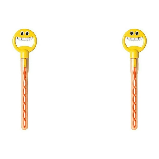 Varita Burbujas Con Cara 32 Agujeros para Regalo Verano () Amarillo