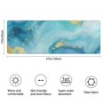thumbnail image 3 of Blue and Gold Marble Wavy Veins Pattern Bathroom Rugs Mat,Non Slip Microfiber Bathroom Rug,Rubber Backing,Soft Bathroom Mats for Bathroom Floor,Tub and Shower,47x17in(120x43cm), 3 of 5