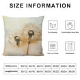 thumbnail image 5 of Chilfamy Dandelion Seeds Square Pillow Cover Case for Sofa Bed Outdoor Decoration - 1PC 20x20in, 5 of 5