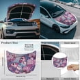 thumbnail image 4 of Yuyamidu Pink Butterfly Side View Mirror Covers for Car Sedan Exterior Accessories Pink Flower Auto Hood Cover Protector 1 Car Hood Dust Cover and 2 Auto Side View Mirror Covers, 4 of 7