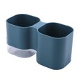 thumbnail image 2 of Kearding Portalápices 2 en 1, caja de almacenamiento de maquillaje, organizador de escritorio desmontable, caja de almacenamiento de cepillos, maceta Jardín y Patio azul Kearding HA005200-01, 2 of 6
