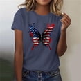 thumbnail image 5 of Vetsdori USA Years Anniversary T Shirts for Women Patriotic Casual Pullover Graphic 4th of July,Red White and Blue Short Sleeve Independence Day Crew Neck Womens T-shirts Summer, 5 of 7