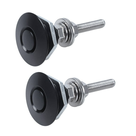 2X Quick Release Latch License Plate Lock Clip 1.25 Inch Aluminum Alloy for Bumper Hood License Plate 2.17 Inch Short