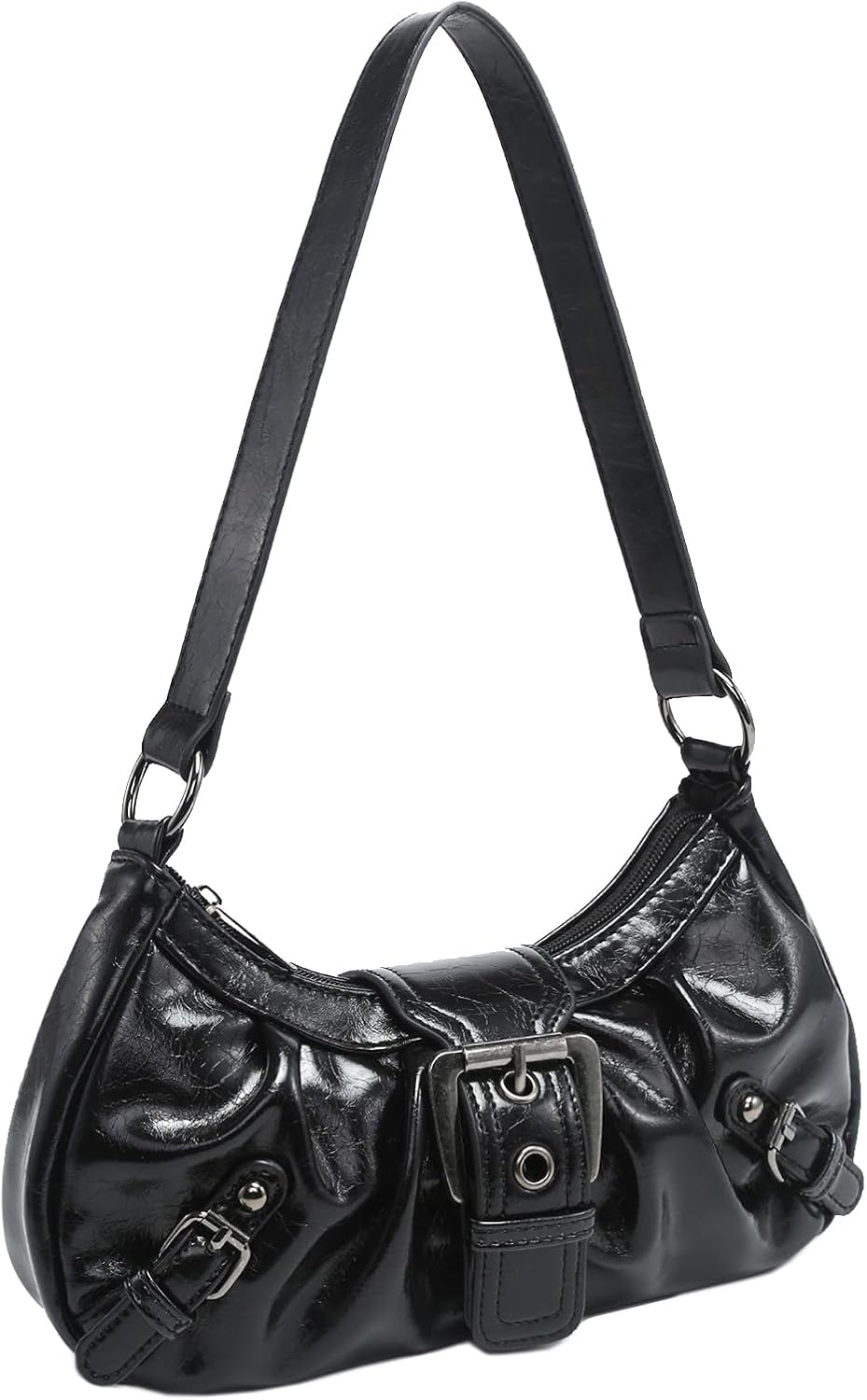 Shoulder Bag for Women Top Handle Handbag Purse Y2K Hobo Clutch Small Punk Purse Trendy