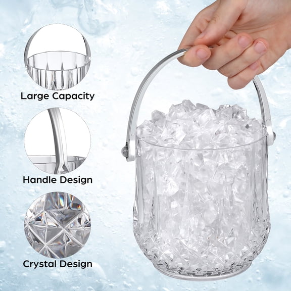 NIAIZEK Portable Multifunctional Ice Bucket with Clip - Ice Storage Container for Outdoor, Party, and Home Use