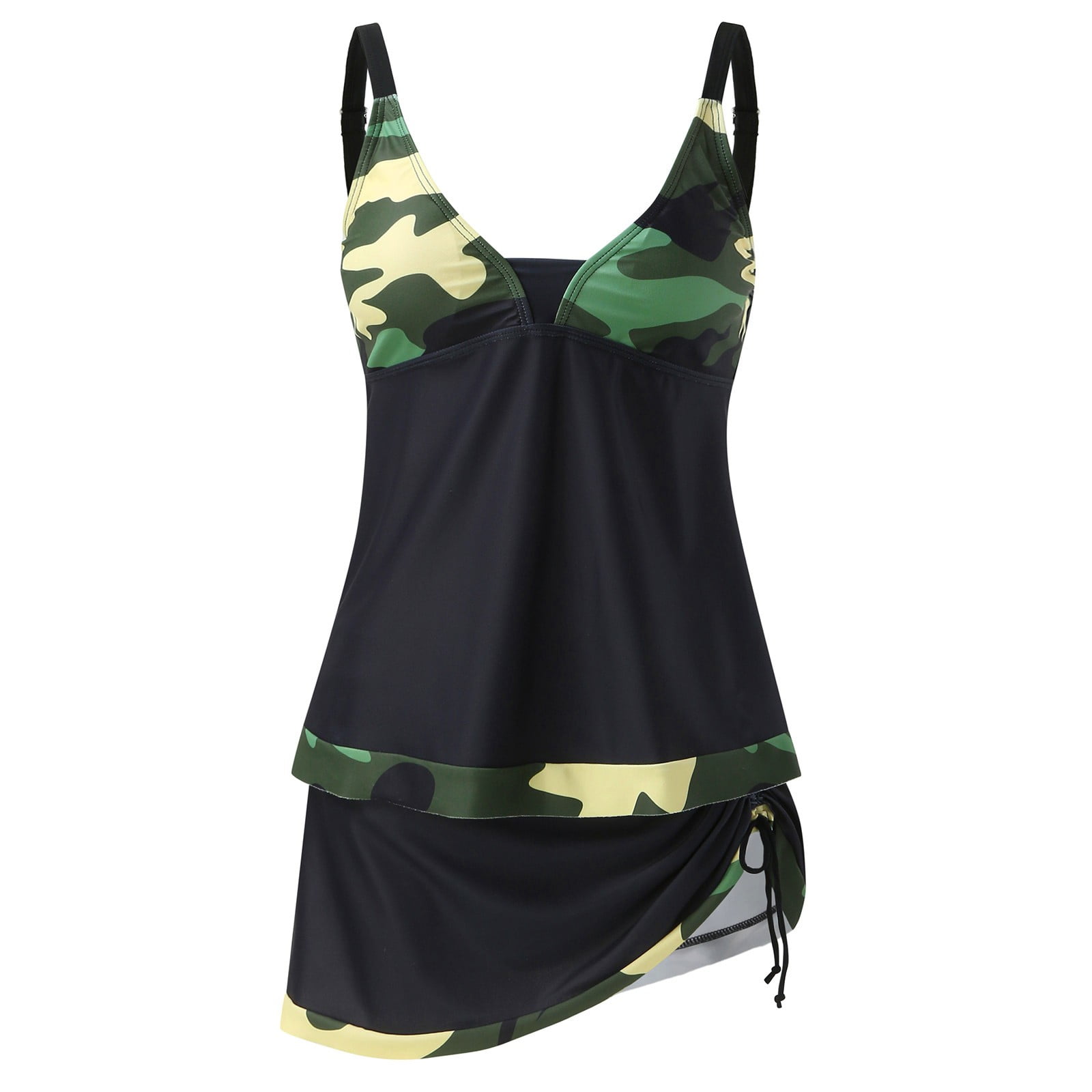 Aayomet Womens Swimsuits With Skirt Piece Swimwear Color Block