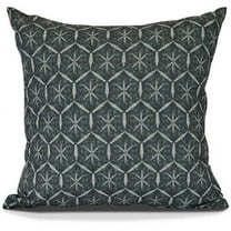 Tufted Geometric Print Pillow