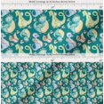 thumbnail image 2 of Soimoi Green Cotton Voile Fabric Dinosaurs Kids Printed Craft Fabric by the Yard 56 Inch Wide, 2 of 7