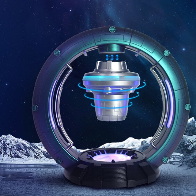 Altavoz de levitación magnética,Altavoz de levitación magnética con altavoces flotantes inalámbricos Adorno Altavoz Bluetooth levitante Tecnología de vanguardia