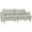 Beige, variant on HOMCOM 3 Seater Sofa w/ Thick Spring Cushions, 74" Modern Upholstered Couch