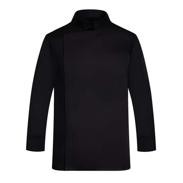 Chefs Jacket Unisex Chefs Clothing Hotel With Long Sleeves And Contrasting Red Buttons Chefs Jacket For Men And Women