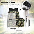 thumbnail image 4 of KUIFORTI Green Dinosaur Backpack with Lunch Box 4Pcs Kids Bookbag Set, Cool School Bag with Pencil Case Water Bottle Sleeve for Boys Elementary Primary Middle School Students, 4 of 7