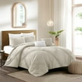 thumbnail image 1 of Grace Living Ensemble de Couette en Polyester Fitzgerald - Plissée, Couleur Neutre Unie, 1 of 6