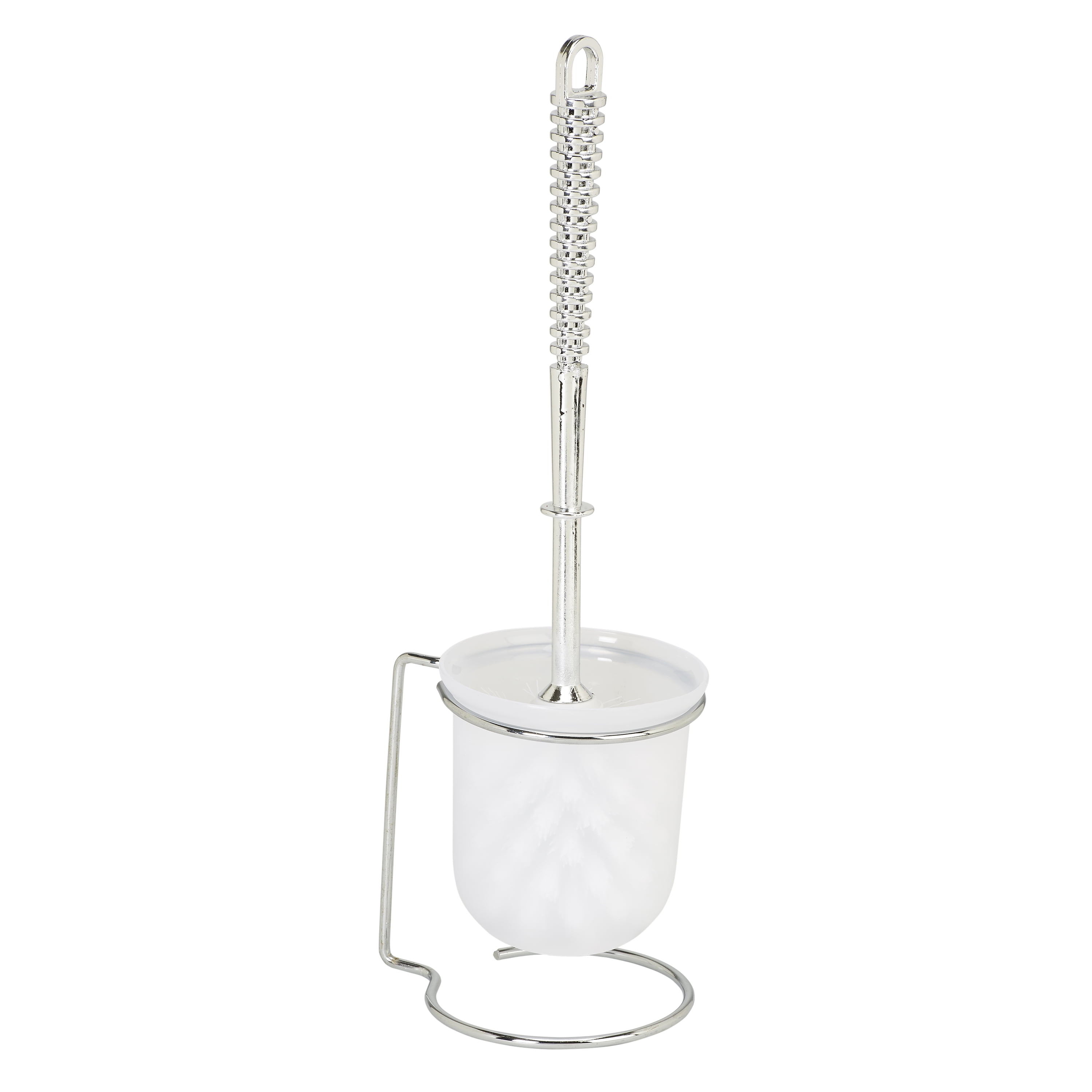 Bath Bliss 2 Pack Steel Toilet Brush and Holder in Chrome