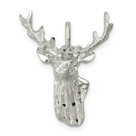 Animal Jewelry Set 925 Sterling Silver Deer Head Pendant Charm Necklace Animal Fine Jewelry Ideal Gifts For Women Gift Set From Heart ()