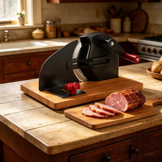 Miogawg Manual Adjustable Bread For Cheese Ham And Lamb Slices Hand Cranked