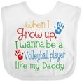 thumbnail image 3 of Inktastic Volleyball Player Like Daddy Boys or Girls Baby Bib, 3 of 4