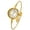 Gold, variant on Silver Wire Cuff Bracelet Watch for Women Classic Minimal Quartz Wristwatch