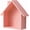 Pink, variant on Elegant Sturdy Wood Houses Wall Mounted Display Shelf Accessory Portable for Home Organization Bedroom Decoration