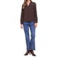 thumbnail image 2 of Camisas de encaje INSPIRE CHIC para mujeres, blusas de manga larga con botones, casuales y a la moda, talla XL, color café, 2 of 6