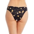 thumbnail image 2 of AQUA Women's Black Floral Kristopher Brock Bikini Swimwear Bottom M, 2 of 2